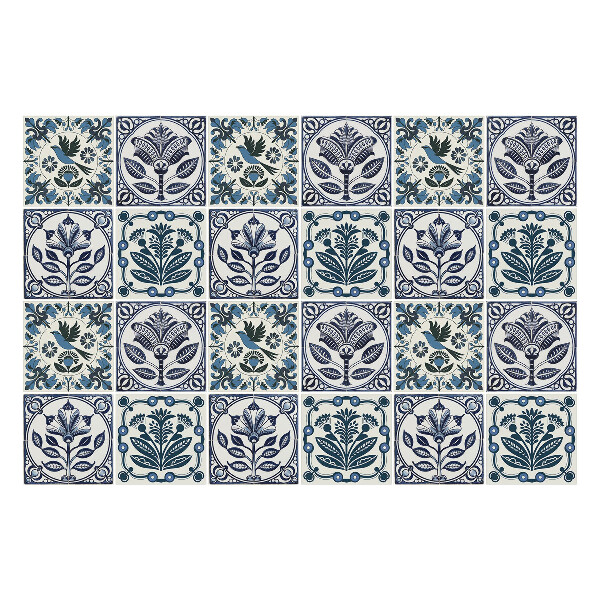 Csempe matrica Növények és madarak