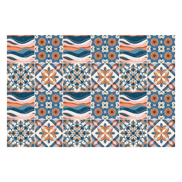 Csempe matrica Pasztell keleti minták