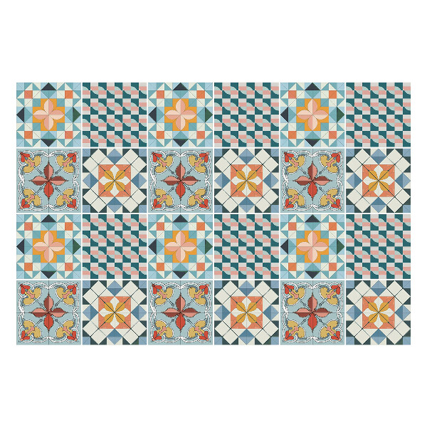 Öntapadós csempe matrica Pasztell design