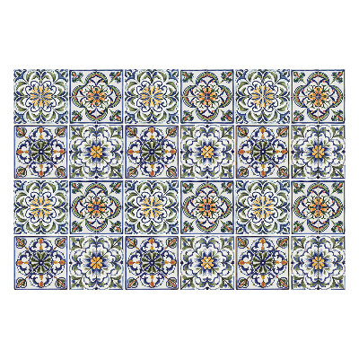 Csempe matrica Virágos mozaikok elrendezésben