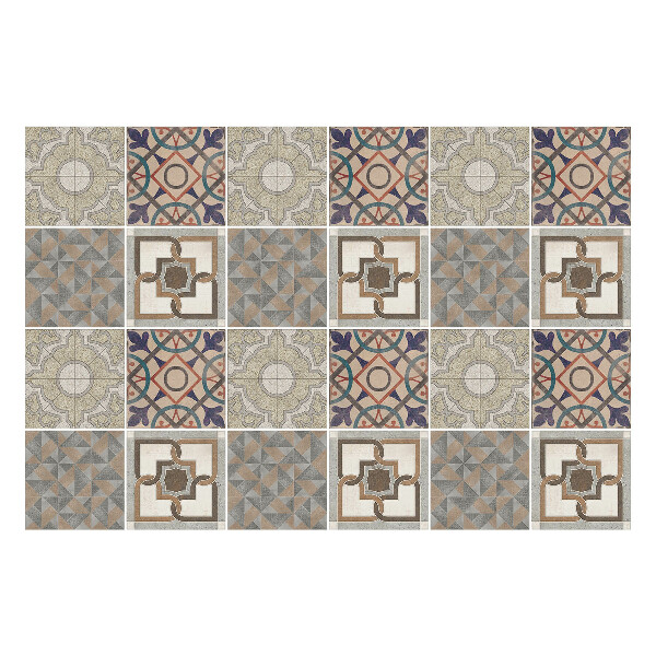 Öntapadós csempe matrica Ősi csempék mozaikja