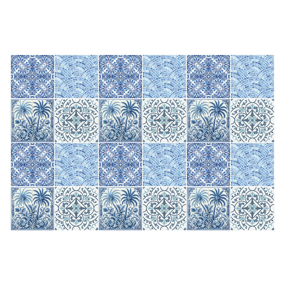 Csempe matrica Csempe növényi motívumokkal