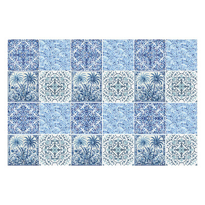 Csempe matrica Csempe növényi motívumokkal