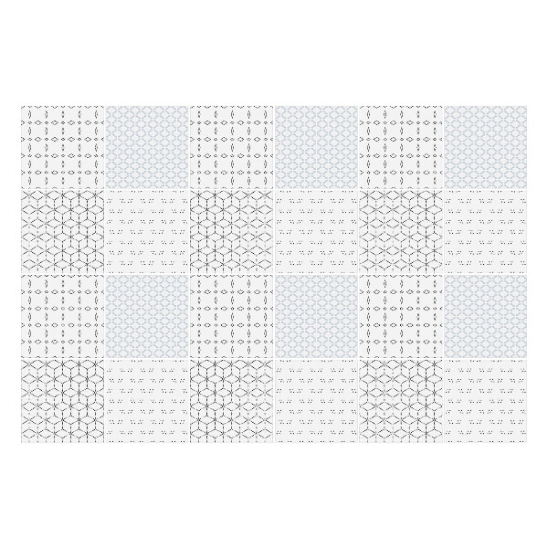 Öntapadós csempe matrica Egyszerű geometriai kialakítás