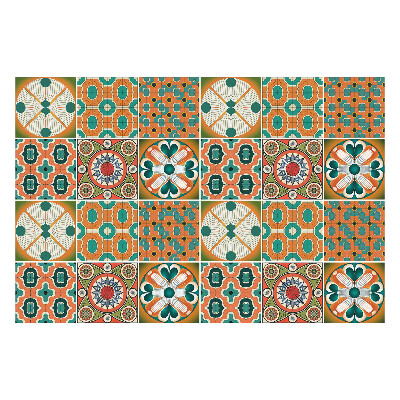 Öntapadós csempe matrica Retro vintage kompozíció