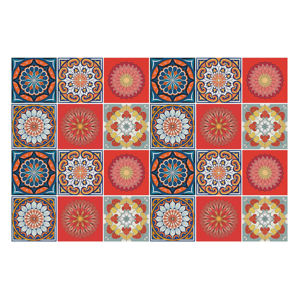 Csempe matrica Marokkói mandalák