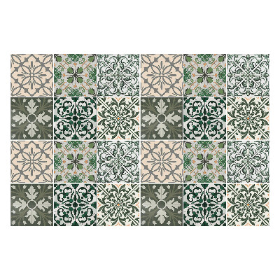 Öntapadós csempe matrica Virágmotívumok az elrendezésben