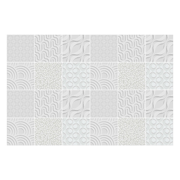 Öntapadós csempe matrica Absztrakt hullámok és formák