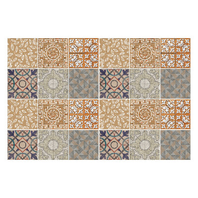 Öntapadós csempe matrica Régi mozaik csempe