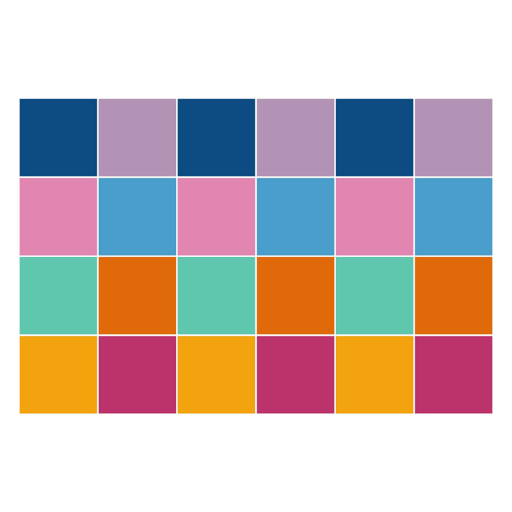 Öntapadós csempe matrica Pasztell sima mozaik