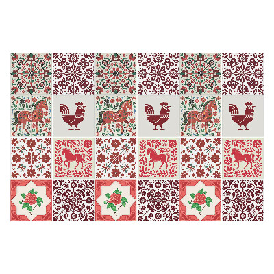 Öntapadós csempe matrica Hagyományos népi motívumok