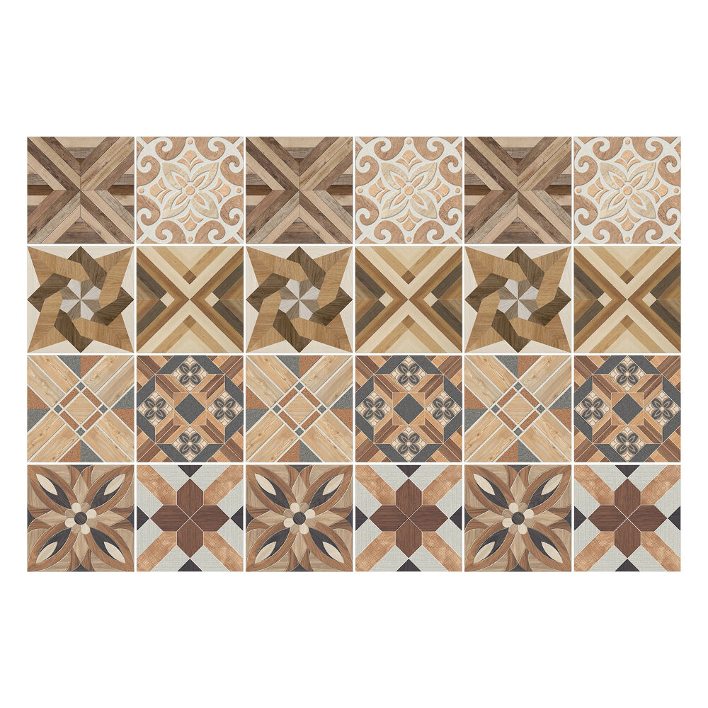 Öntapadós csempe matrica Fa mozaik