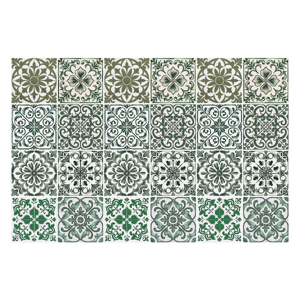 Csempe matrica Virágmotívumok az elrendezésben