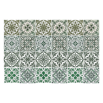 Csempe matrica Virágmotívumok az elrendezésben