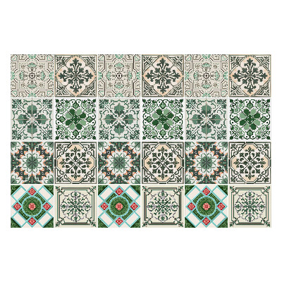 Csempe matrica Keleti virágmotívumok