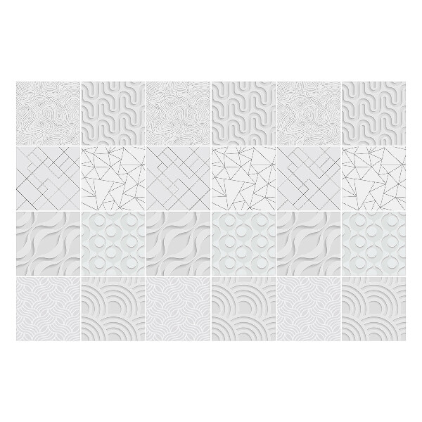 Csempe matrica Absztrakt 3D vonalak és hullámok