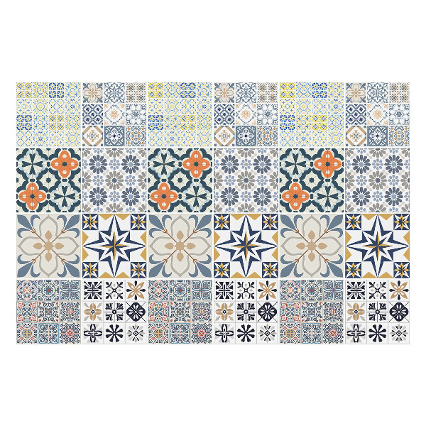 Öntapadós csempe matrica Gazdagon díszített mozaik