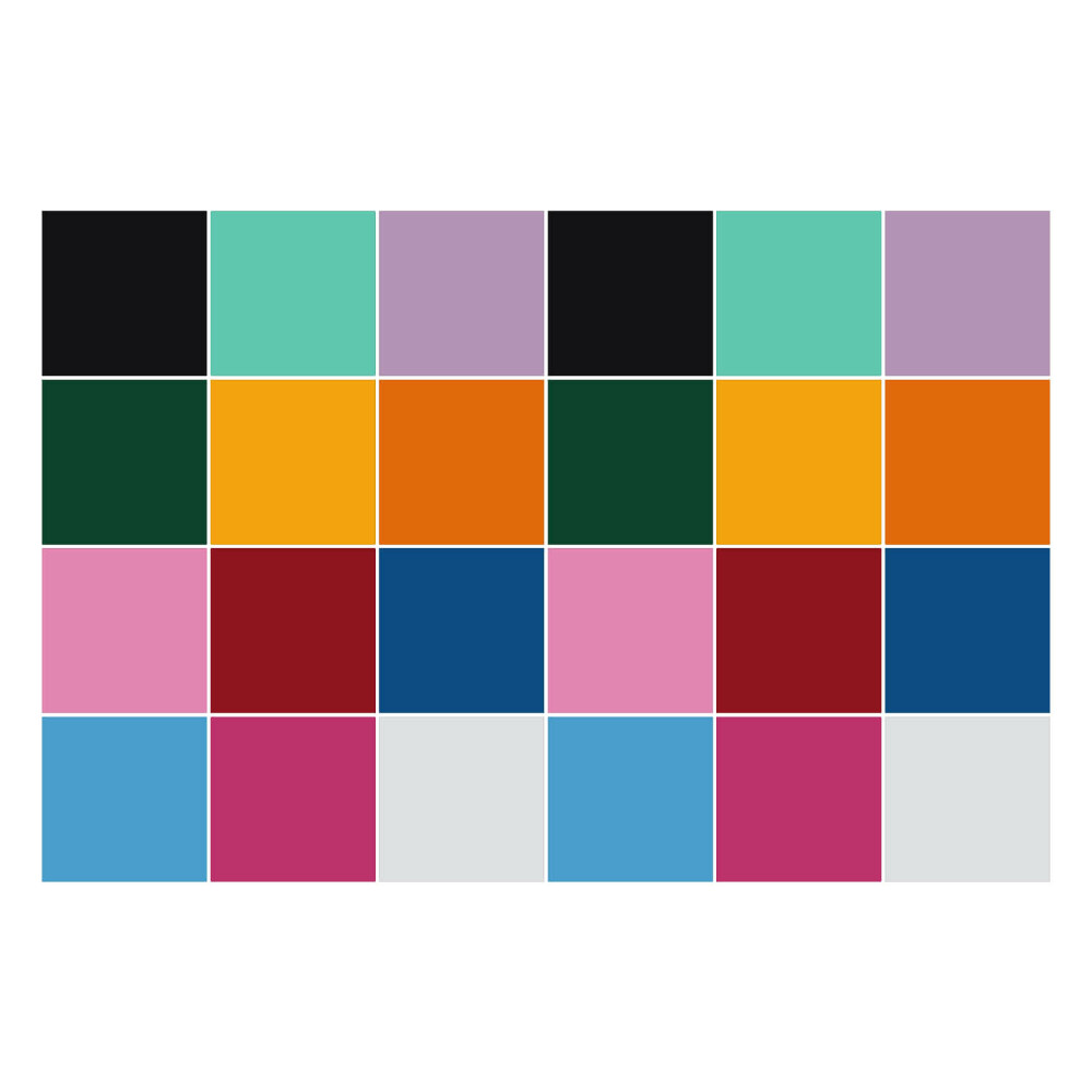 Öntapadós csempe matrica Többszínű sima csempe