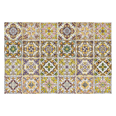 Öntapadós csempe matrica Virágmotívumok és díszek