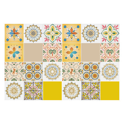 Csempe matrica Érdekes növényi motívumok