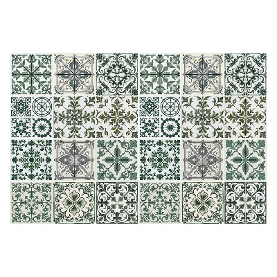 Öntapadós csempe matrica Mozaik virágdíszek