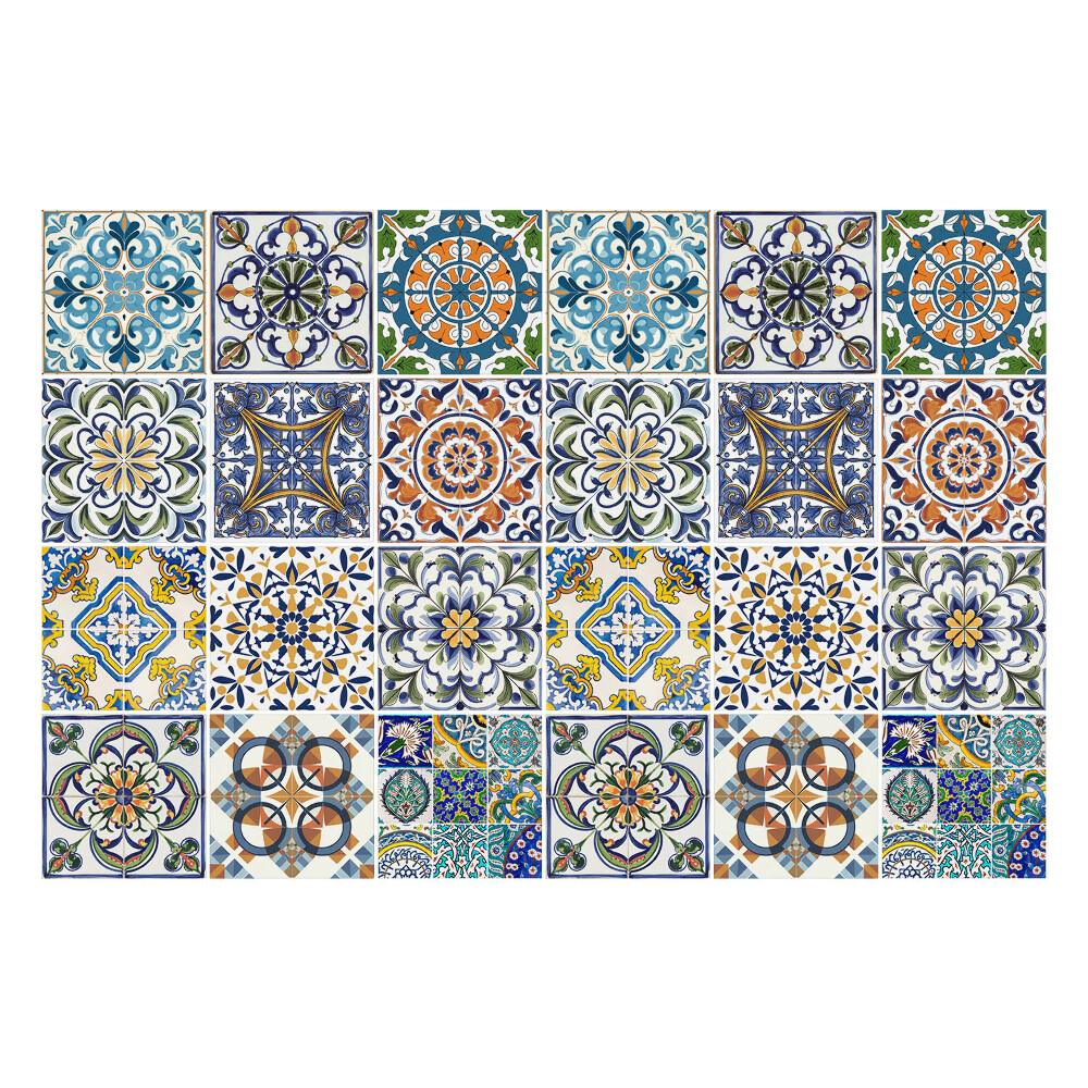 Csempe matrica Kerámia mozaik díszekkel