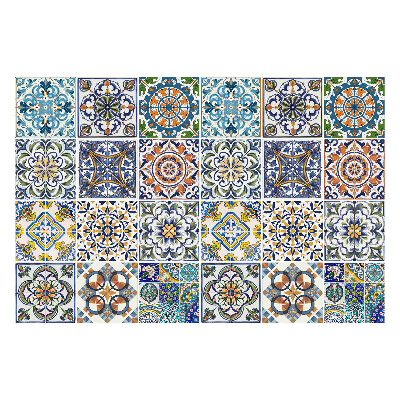 Csempe matrica Kerámia mozaik díszekkel