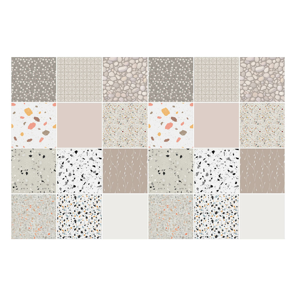 Öntapadós csempe matrica Természetes kövek és formák