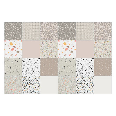 Öntapadós csempe matrica Természetes kövek és formák