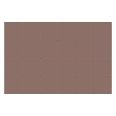 Öntapadós csempe matrica Szín Barna