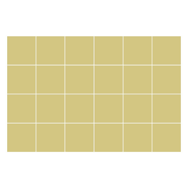 Öntapadós csempe matrica Szín Sárga