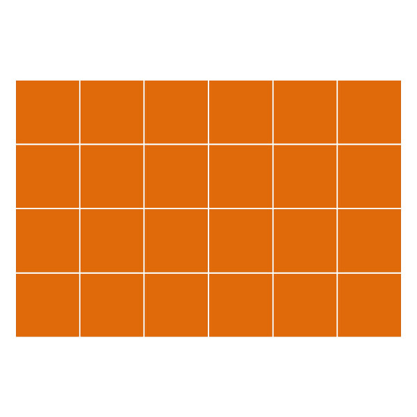 Öntapadós csempe matrica Szín Narancs