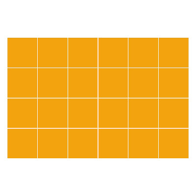 Csempe matrica Világos narancssárga színű