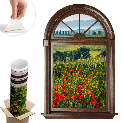 Dekoratív ablak falmatrica 68x100 Festői táj