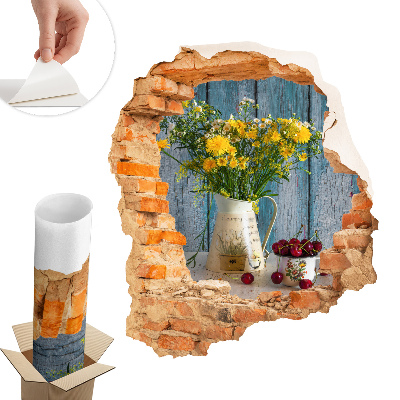 Falmatrica lyuk a falon 85x100 Vidéki táj