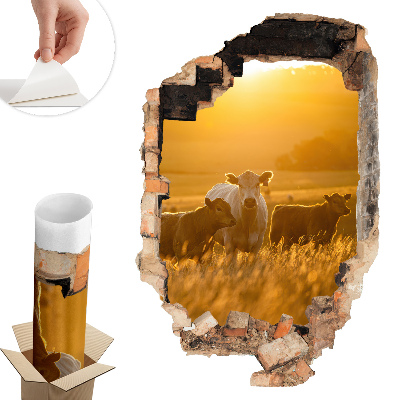 Falmatrica lyuk a falon 86x130 Vidéki táj