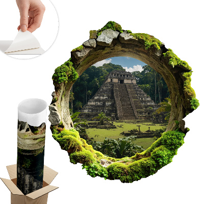 Falmatrica lyuk a falon 121x130 Trópusi táj