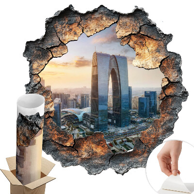 3D falmatrica lyuk 58x60 A jövő városa