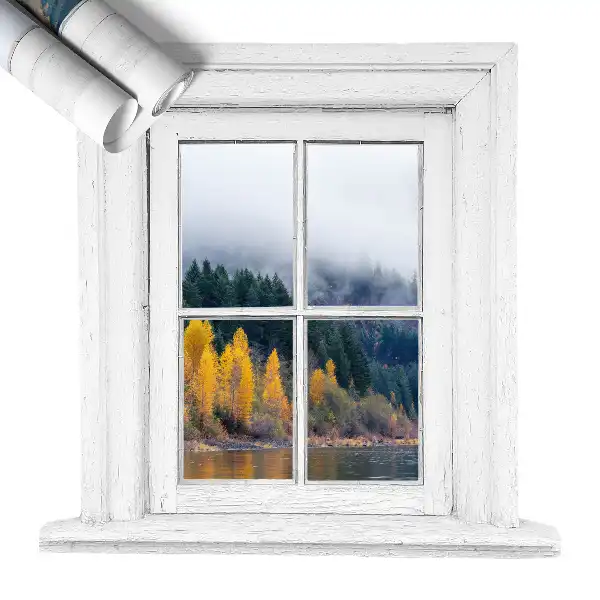 3d ablak falmatrica 61x60 Ablak tájkép