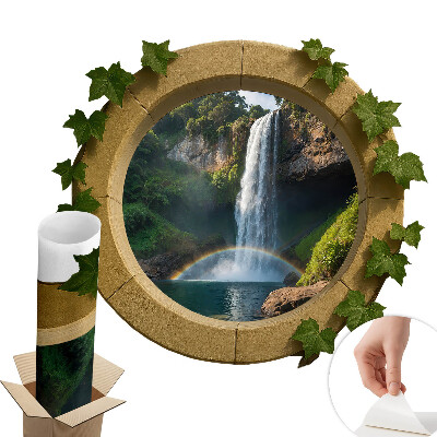 3d ablak falmatrica 60x52 Természetes oázis