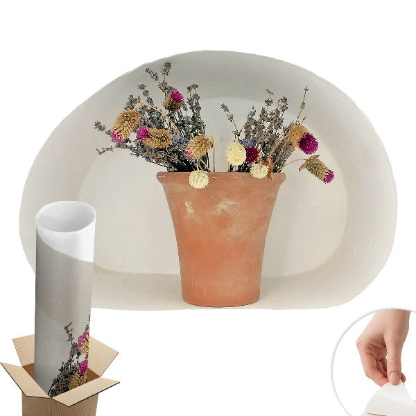 Öntapadós 3d falmatrica 60x41 Száraz virágok