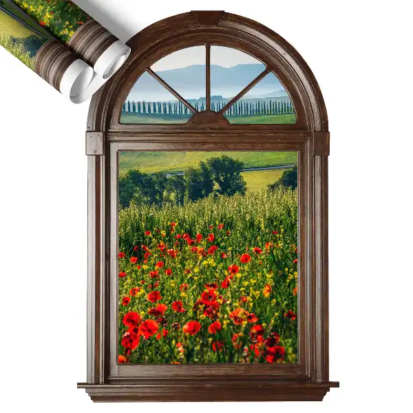 3d ablak falmatrica 55x80 Festői táj