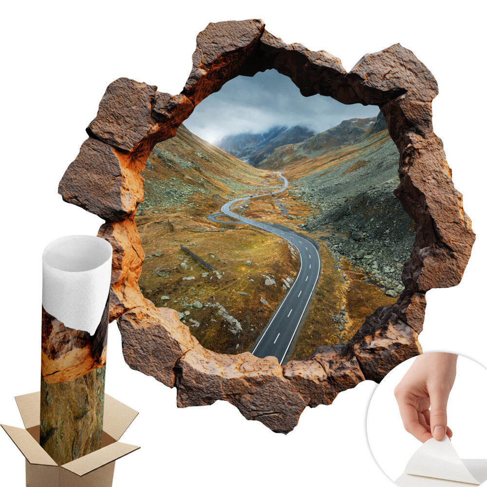 3D falmatrica lyuk 80x79 Hegyi túra