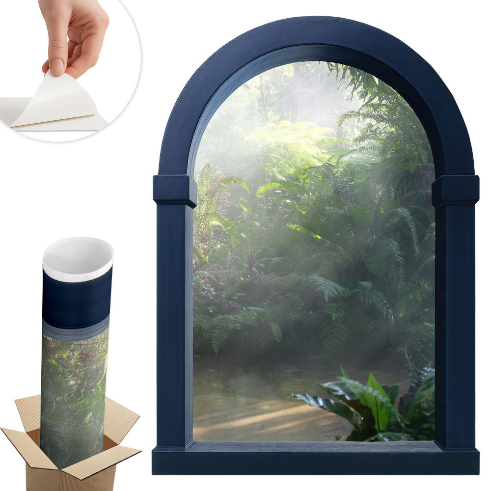 3d ablak falmatrica 57x80 Titokzatos dzsungel