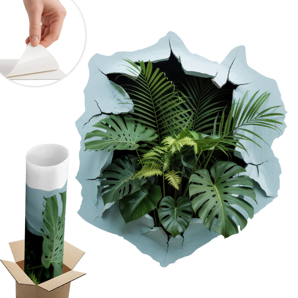 3D falmatrica lyuk 72x80 Növényrobbanás