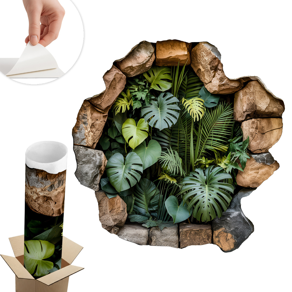 3D falmatrica lyuk 80x80 Trópusi oázis