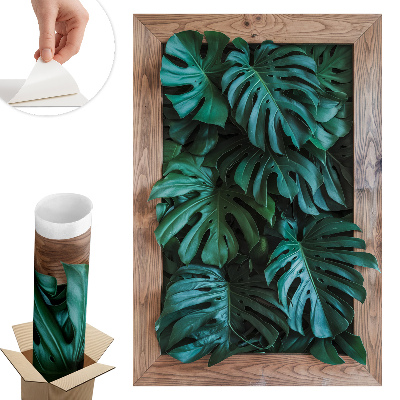 Öntapadós 3d falmatrica 54x80 Zöld kompozíció