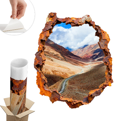 3D falmatrica lyuk 66x80 Hegyi táj