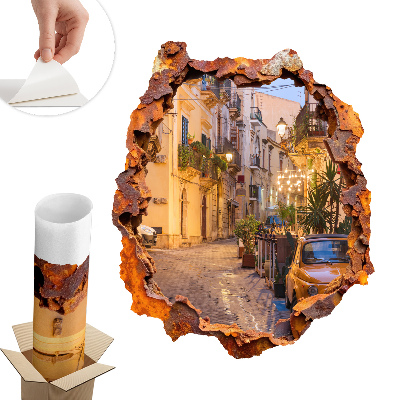 3D falmatrica lyuk 66x80 Éjszakai fények