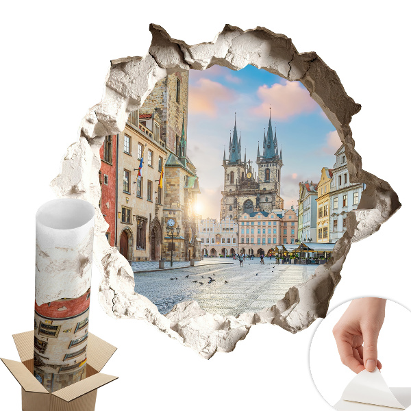 3D falmatrica lyuk 80x76 Városi piac